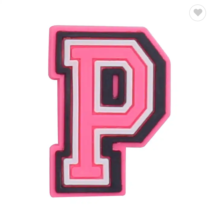P Letter croc charms Pink – Oh So Charmin
